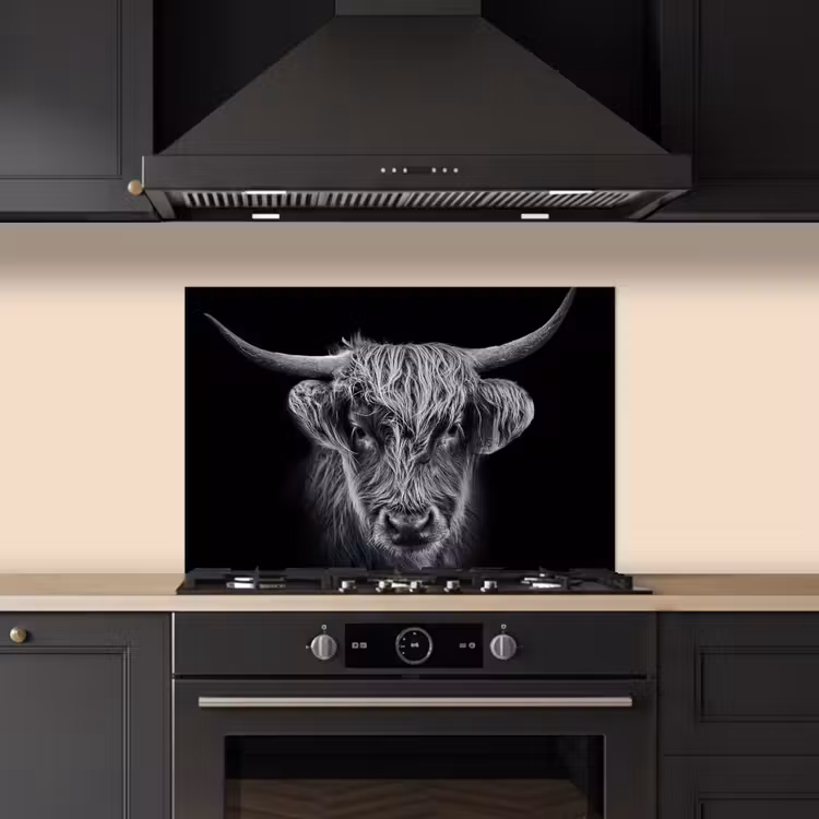 Fond de hotte - Highlander écossais - Noir - Vache - Animaux — 5