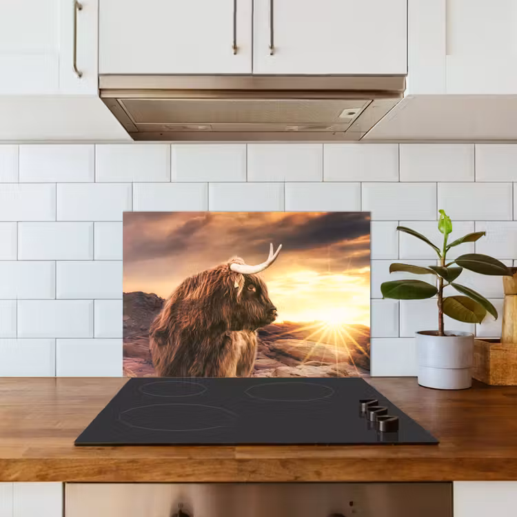 Fond de hotte - Highlander écossais - Soleil - Horizon - Vache - Animaux — 3