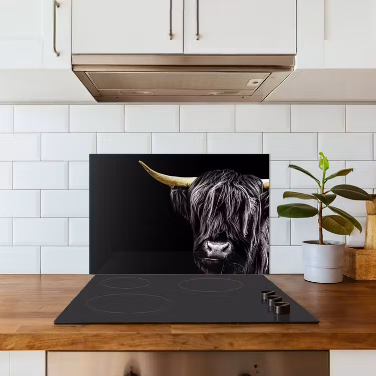 Fond de hotte - Scottish Highlander - Or - Manteau - Animaux - Vache — 3