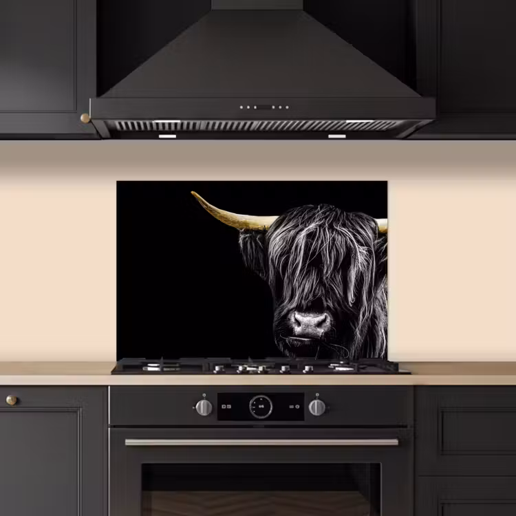 Fond de hotte - Scottish Highlander - Or - Manteau - Animaux - Vache — 5