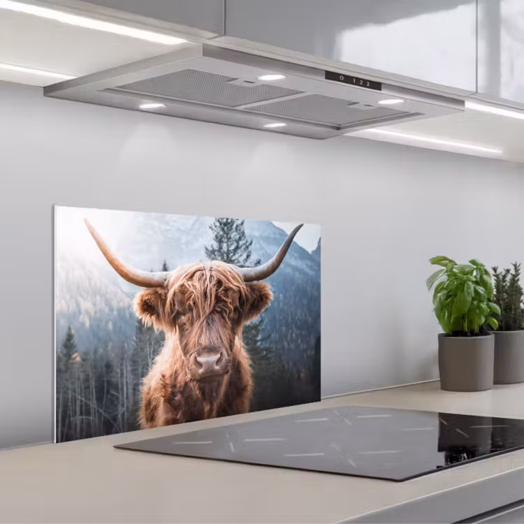 Fond de hotte - Scottish highlander - Vache - Animaux - Montagne - Nature — 1