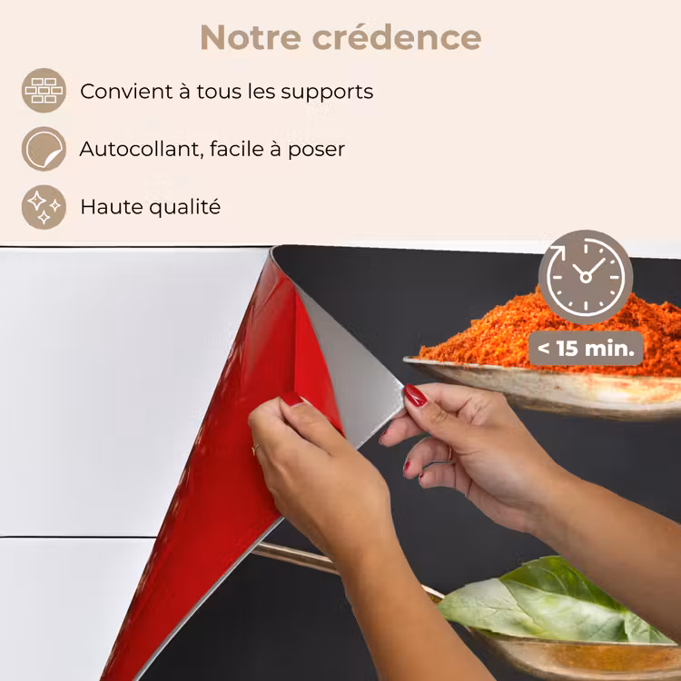 Fond de hotte - Herbes - Cuillère - Epices - Noir - Italien — 4