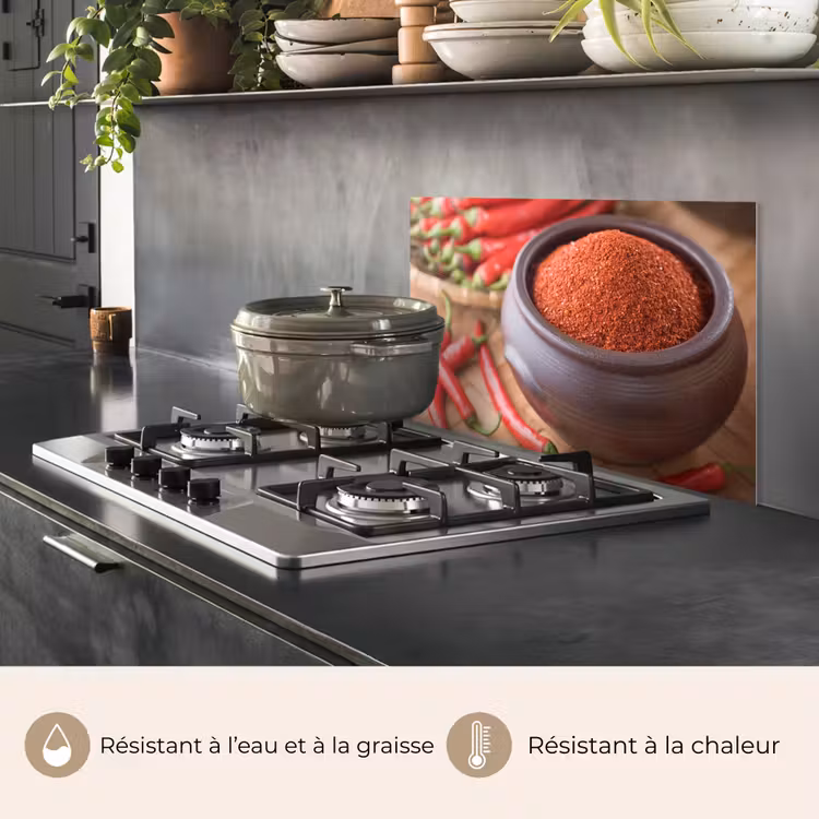 Fond de hotte - Piment de Cayenne en poudre dans un bol — 2