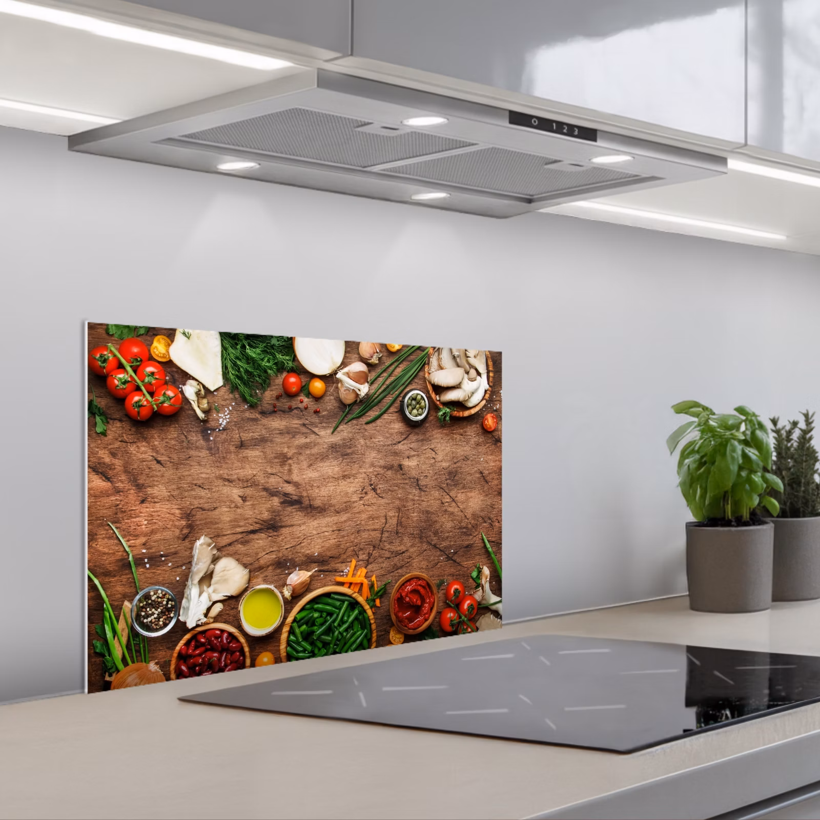 Fond de hotte - Herbes - Légumes - Rustique — 1