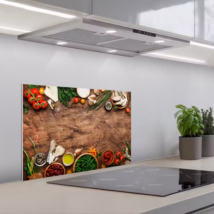 Fond de hotte - Herbes - Légumes - Rustique — 1
