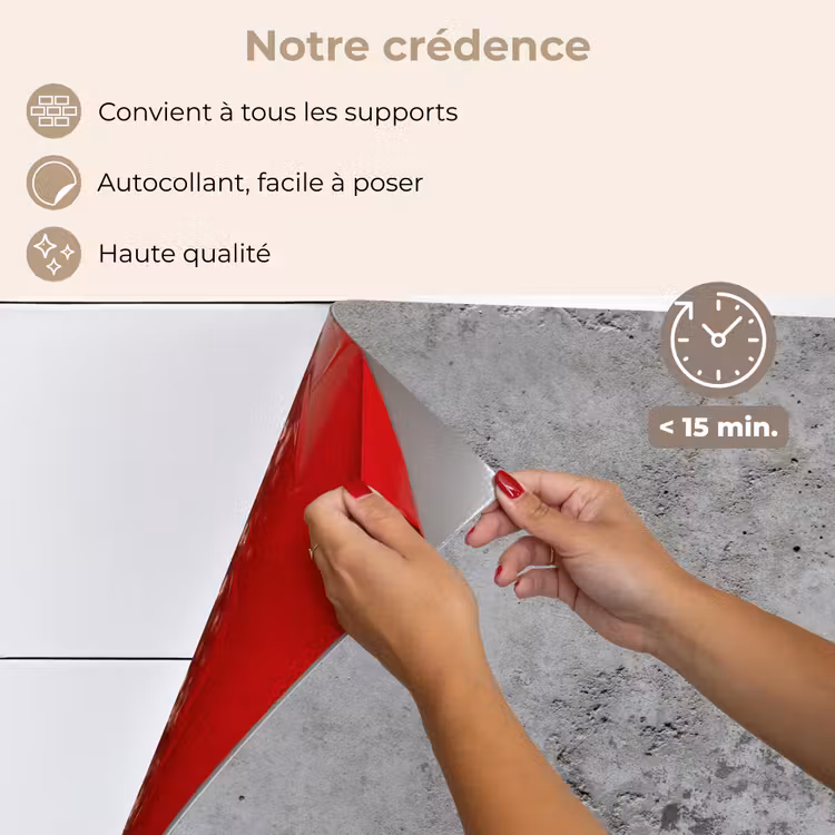 Fond de hotte - Motif - Gris - Vieux - Béton — 4