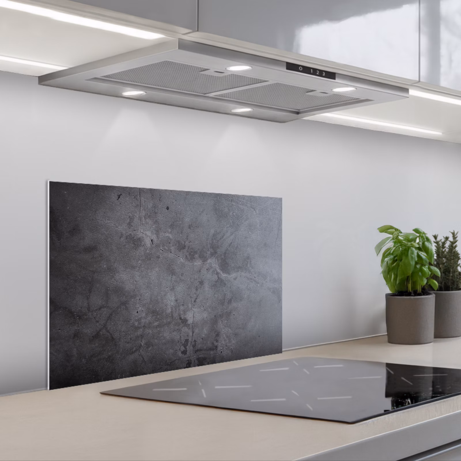 Fond de hotte - Industriel - Béton - Gris - Ardoise - Rétro — 1