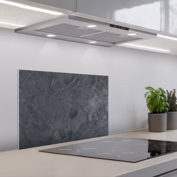 Fond de hotte - Gris - Béton - Ardoise - Texturé - Rétro — 1