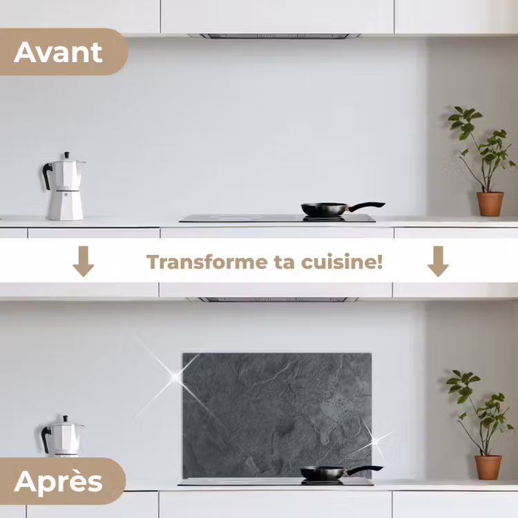 Fond de hotte - Gris - Béton - Ardoise - Texturé - Rétro — 7