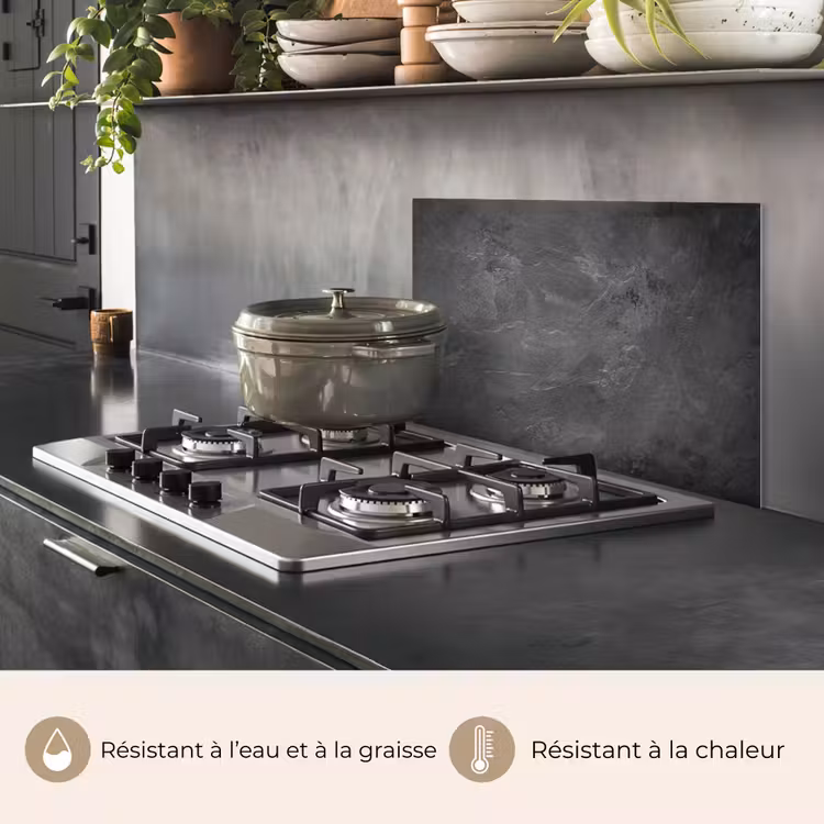 Fond de hotte - Paysage en béton Dusky — 2
