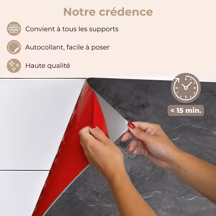 Fond de hotte - Paysage en béton Dusky — 4