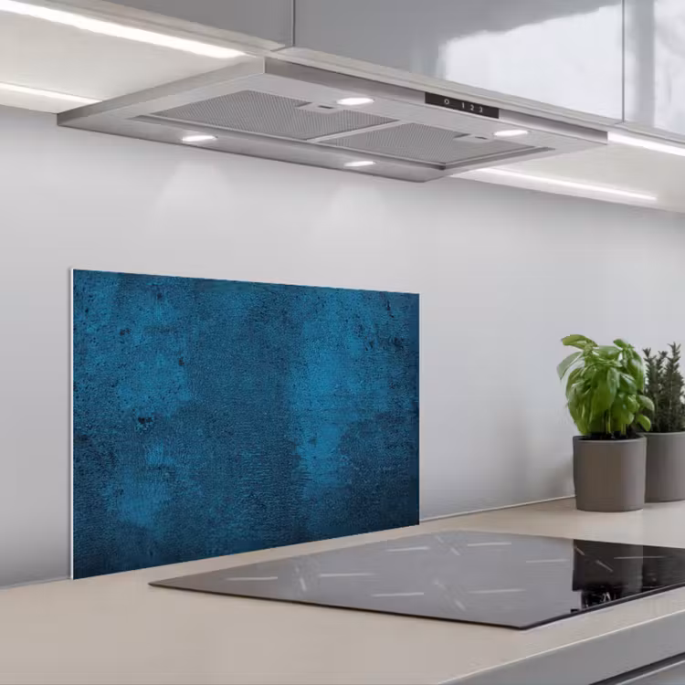 Fond de hotte - Pierre naturelle - Béton - Pierre - Bleu — 1