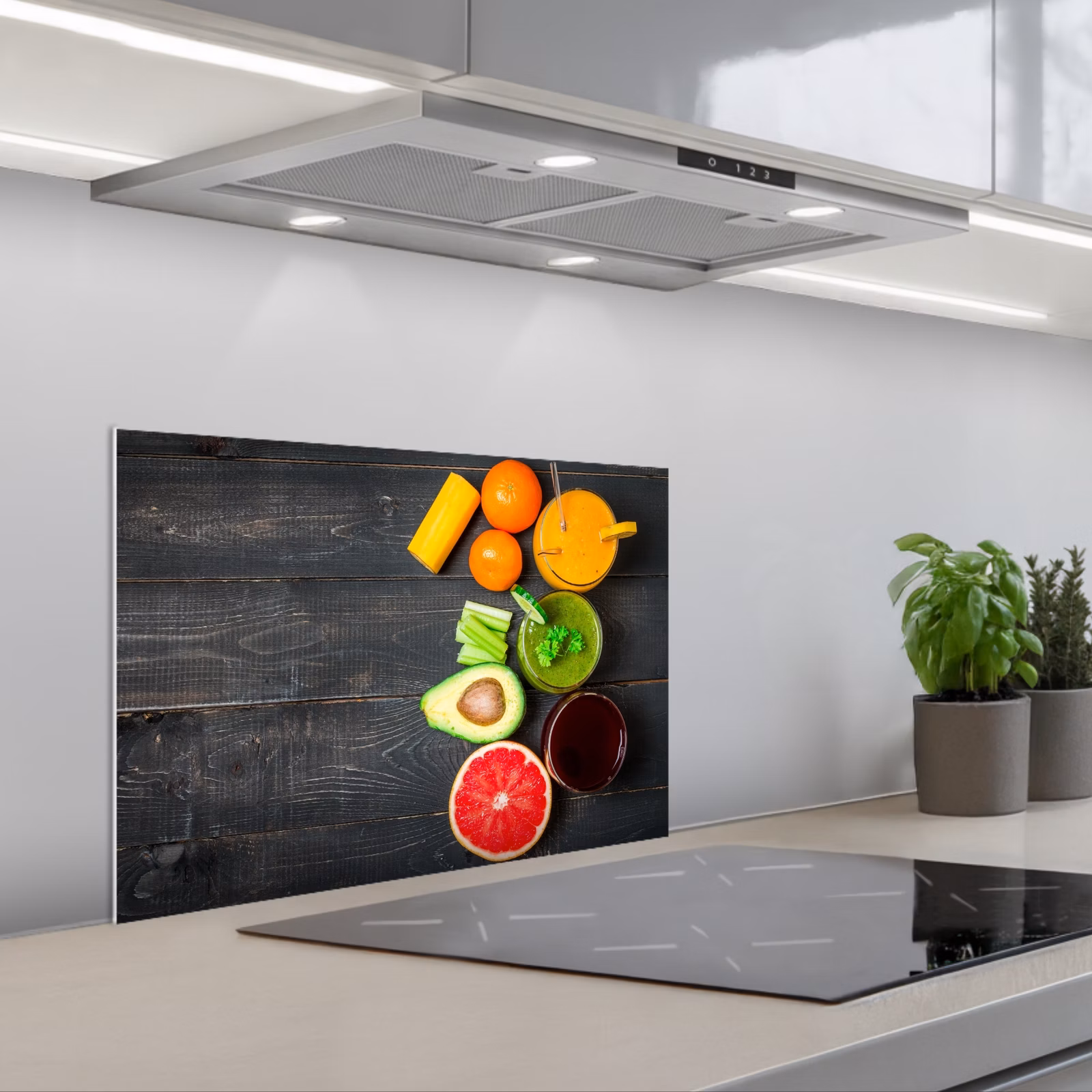 Fond de hotte - Fruits - Smoothie - Industriel - Été — 1