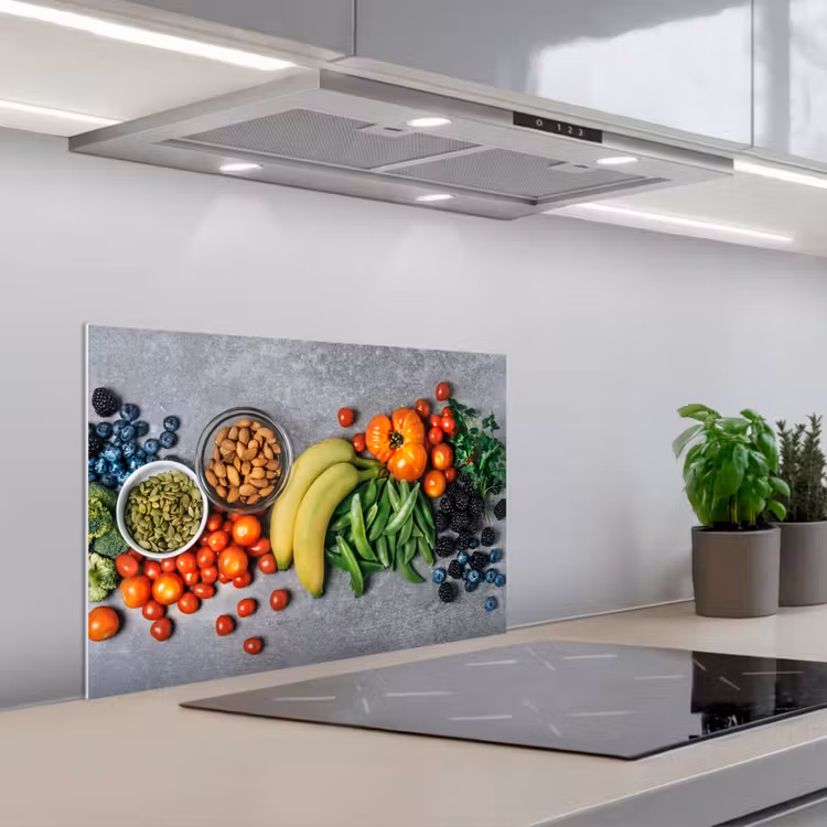 Fond de hotte - Légumes - Fruits - Gris — 1