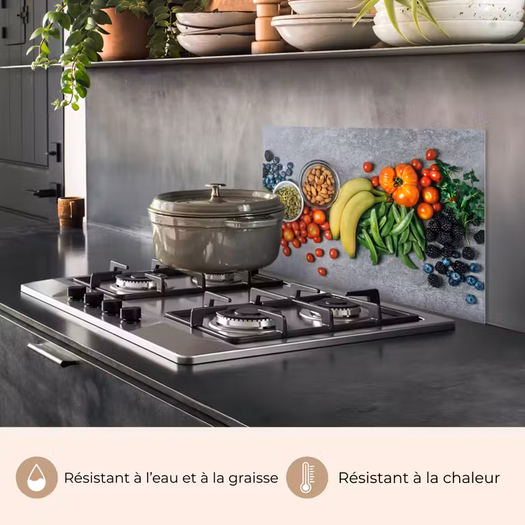 Fond de hotte - Légumes - Fruits - Gris — 2