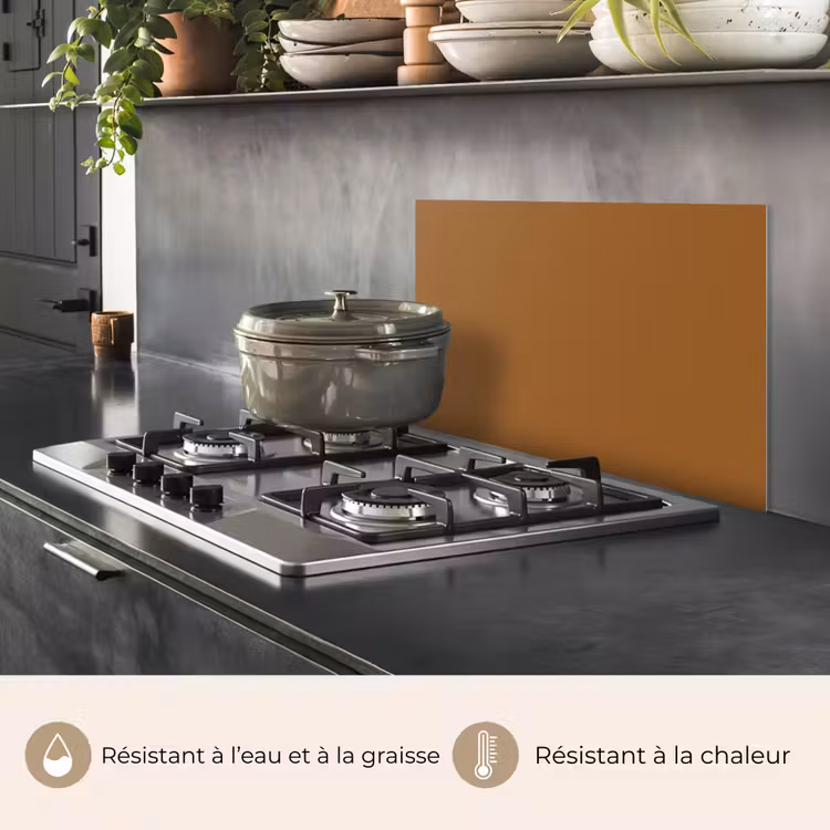 Fond de hotte - Marron - Terre - Couleur unie — 2