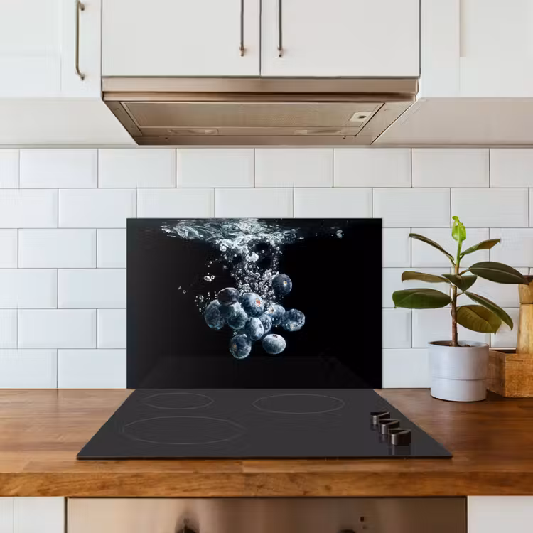 Fond de hotte - Myrtilles - Fruit - Baies - Nature morte - Eau - Noir — 3