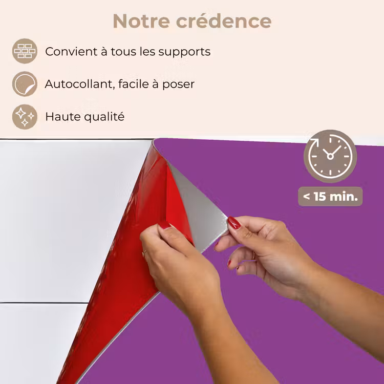 Fond de hotte - Pourpre - Couleurs - Solide — 4