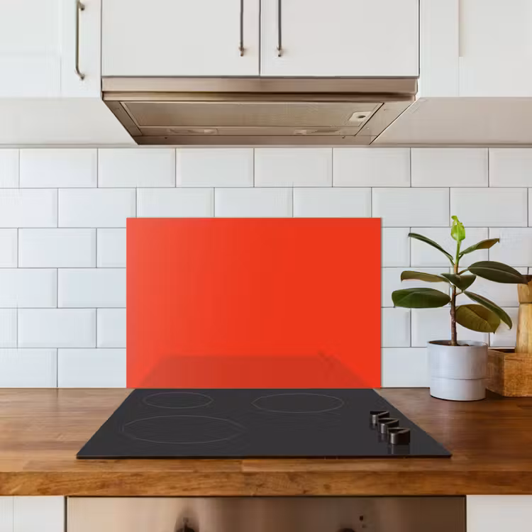 Fond de hotte - Rouge - Couleur - Solide — 3
