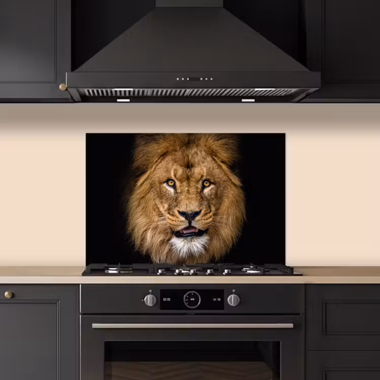 Fond de hotte - Lion - Portrait - Noir - Animaux — 5