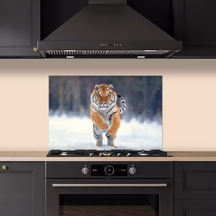 Fond de hotte - Tigre - Paysage - Neige - Animaux — 5