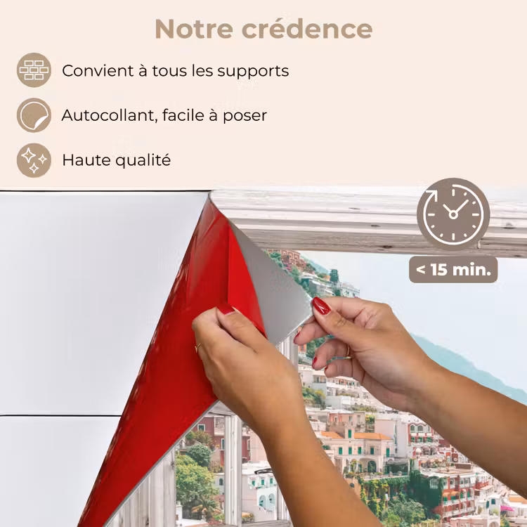 Fond de hotte - Vue - Italie - Fleurs - Mer - Côte - Ville - Montagnes — 4