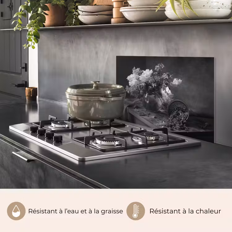 Fond de hotte - Nature morte - Cerises - Noir - Blanc — 2