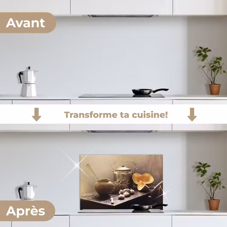 Fond de hotte - Nature morte - Citrouille - Ail - Poêle - Table — 7