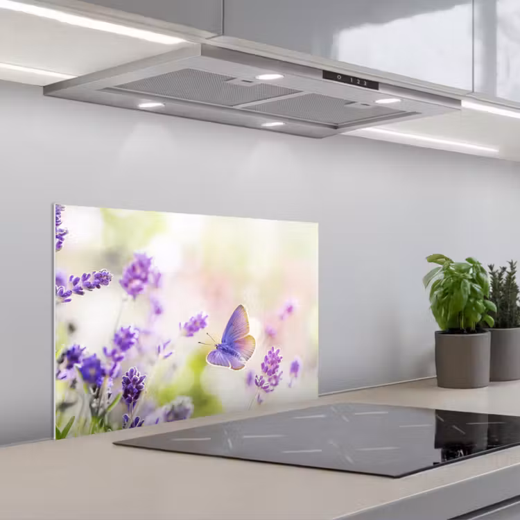 Fond de hotte - Lavande - Papillon - Fleurs — 1