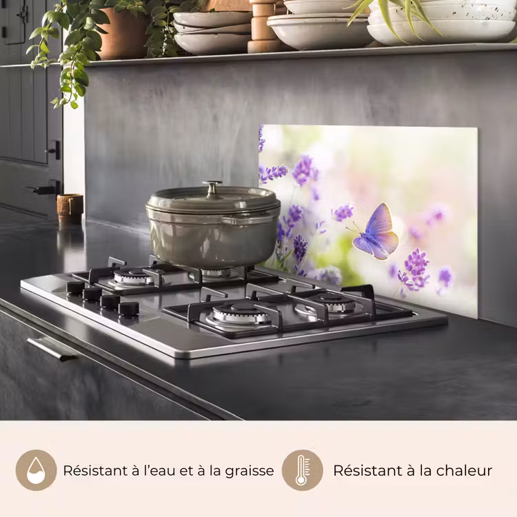 Fond de hotte - Lavande - Papillon - Fleurs — 2