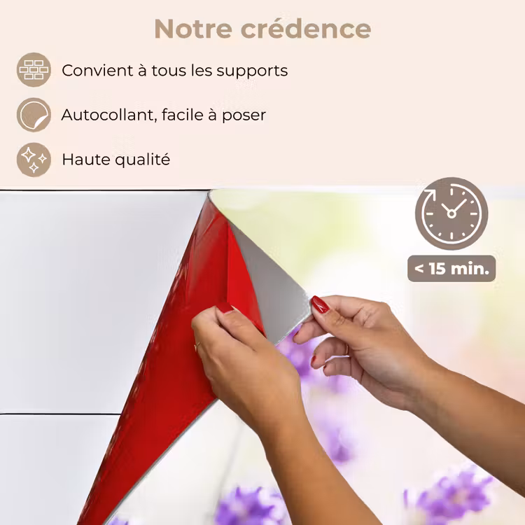 Fond de hotte - Lavande - Papillon - Fleurs — 4