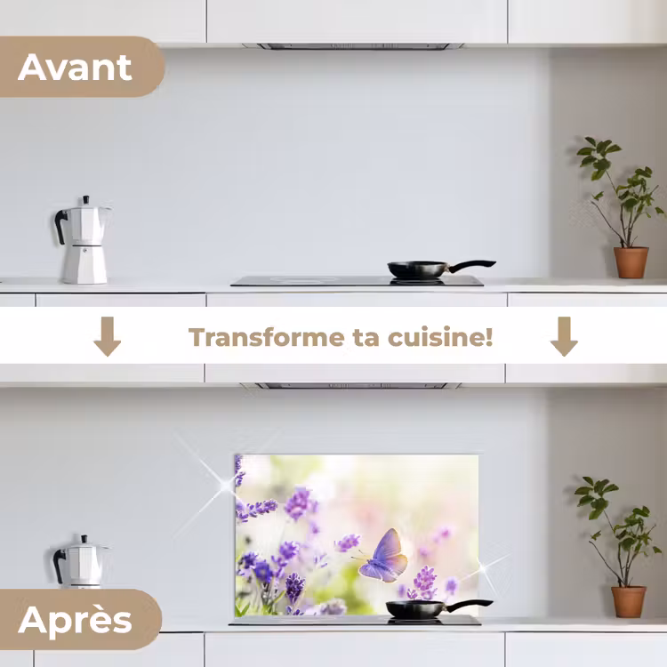 Fond de hotte - Lavande - Papillon - Fleurs — 7