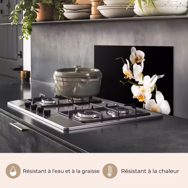 Fond de hotte - Orchidées contrastées — 2