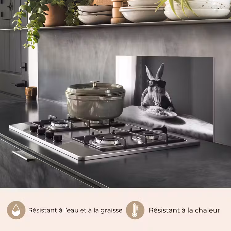 Fond de hotte - Lapin - Lapin - Lunettes de soleil - Nappe - Pâtes - Mignon — 2