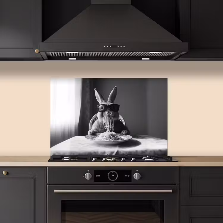 Fond de hotte - Lapin - Lapin - Lunettes de soleil - Nappe - Pâtes - Mignon — 5