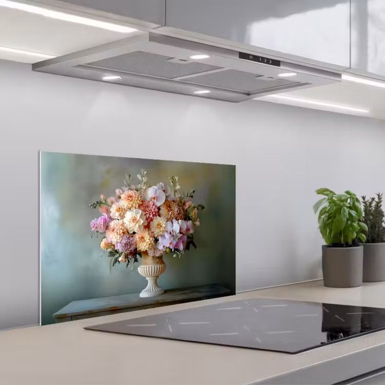 Fond de hotte - Orchidée - Bouquet - Vase - Fleurs — 1