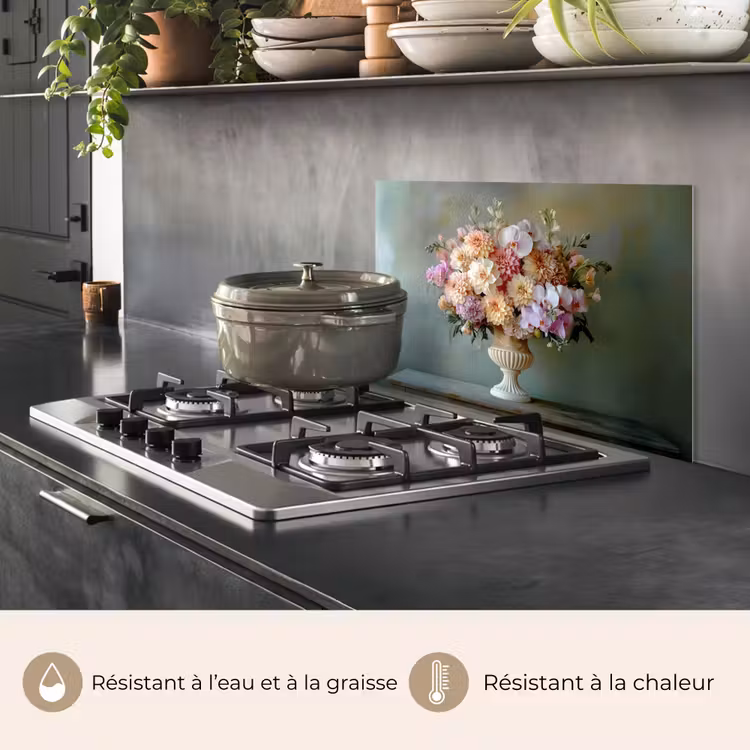 Fond de hotte - Orchidée - Bouquet - Vase - Fleurs — 2