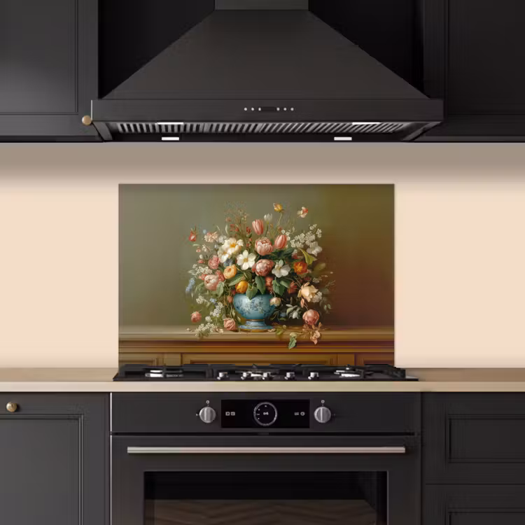 Fond de hotte - Vase - Pastel - Couleurs - Fleurs — 5