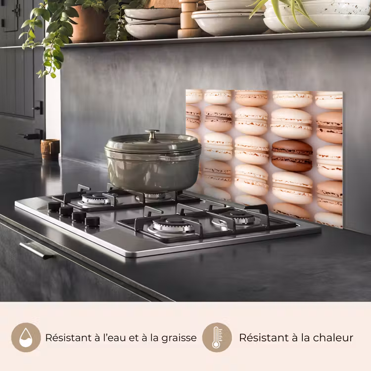 Fond de hotte - Macarons - Beige - Marron — 2