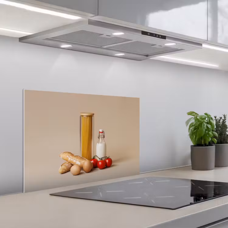 Fond de hotte - Spaghetti - Lait - Tomates - Œufs - Pain — 1