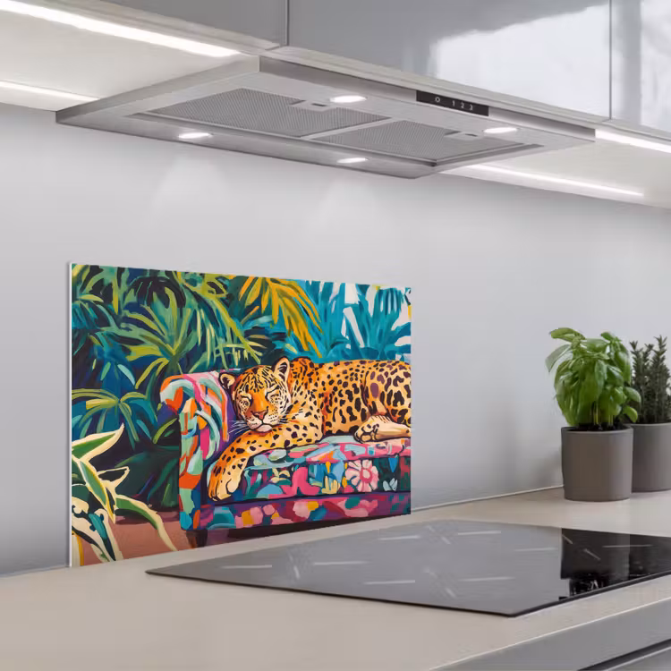 Fond de hotte - Léopard - Coloré - Tropical — 1