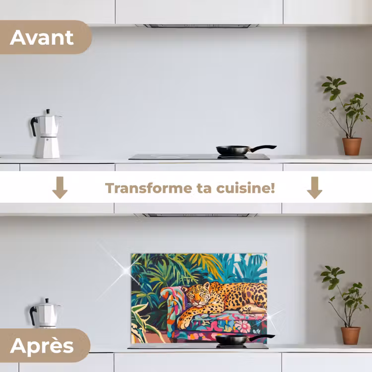 Fond de hotte - Léopard - Coloré - Tropical — 7