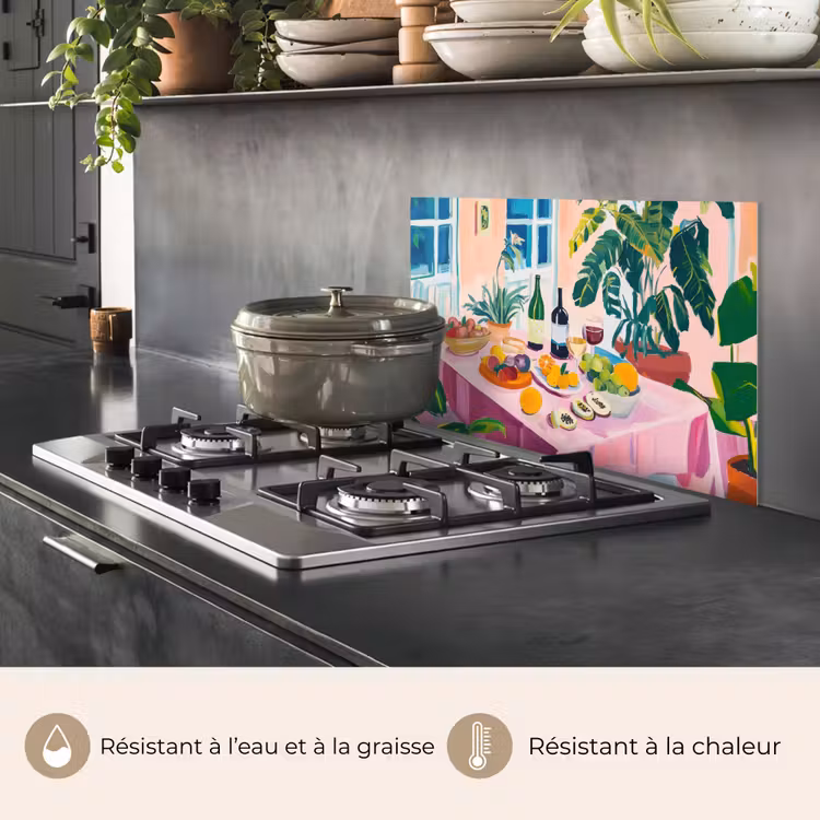 Fond de hotte - Table - Vin - Fruits — 2