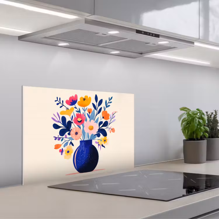 Fond de hotte - Vase - Fleurs - Bouquet — 1
