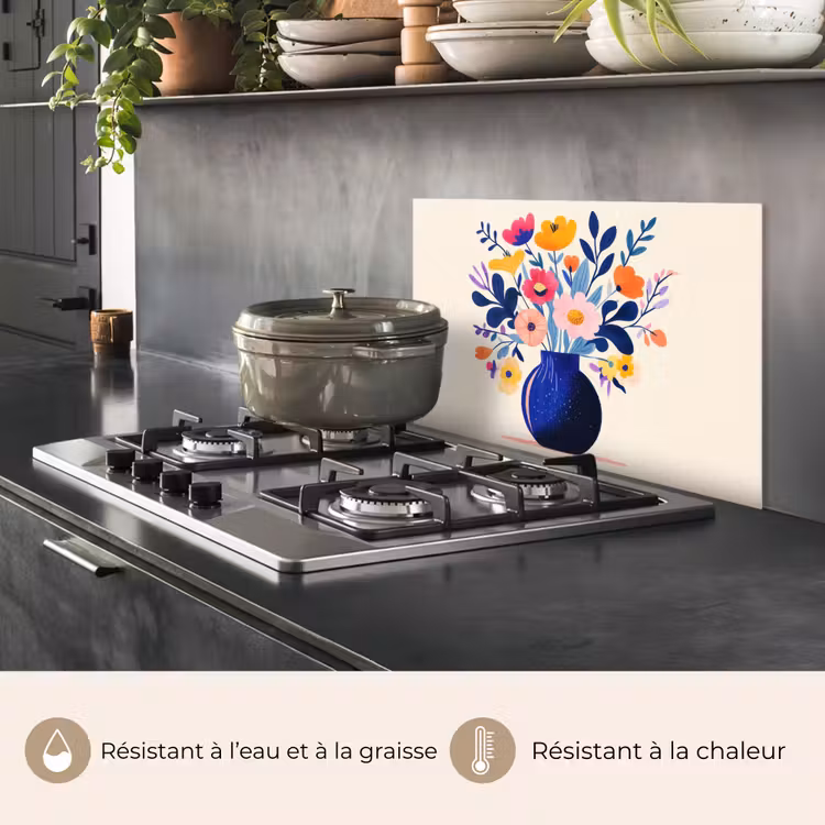 Fond de hotte - Vase - Fleurs - Bouquet — 2