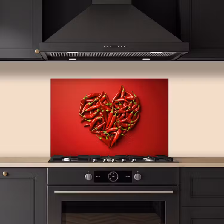 Fond de hotte - Poivrons - Rouge - Coeur — 5