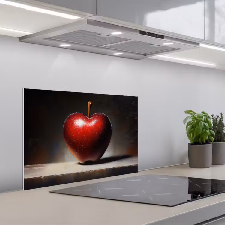 Fond de hotte - Pomme - Coeur - Rouge — 1