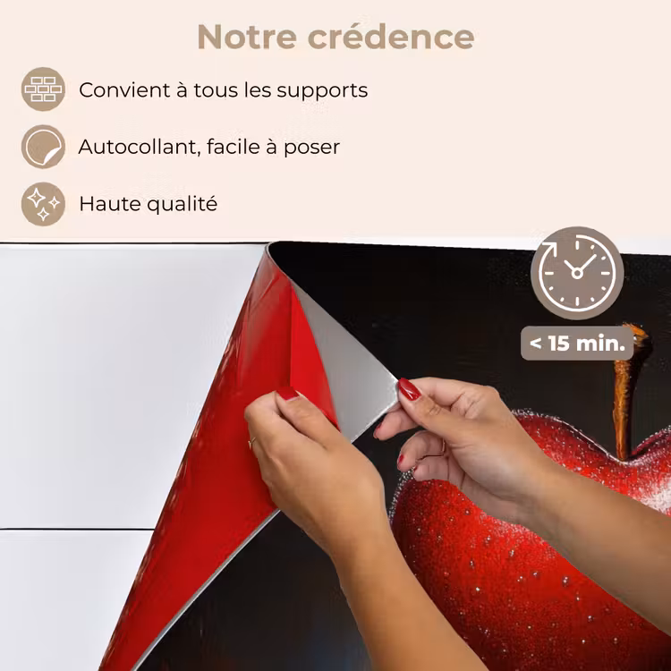 Fond de hotte - Pomme - Coeur - Rouge — 4