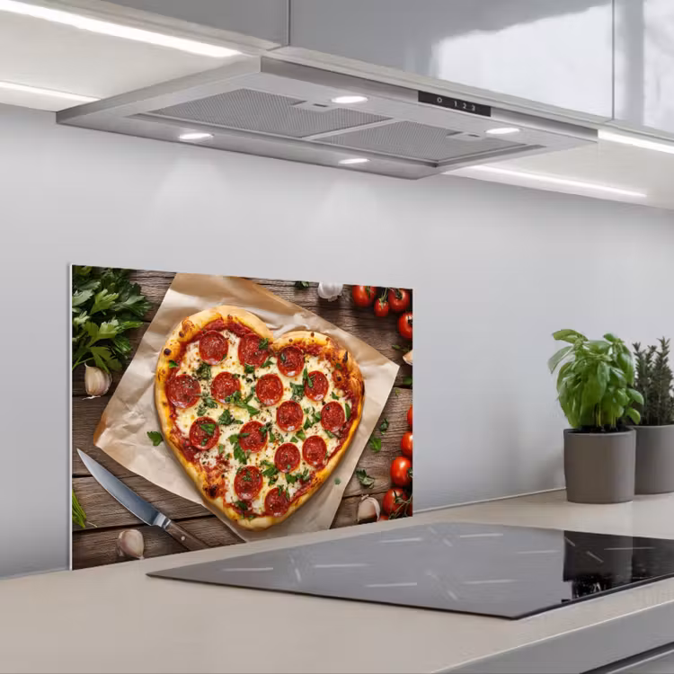 Fond de hotte - Pizza - Coeur - Pepperoni - Tomate — 1