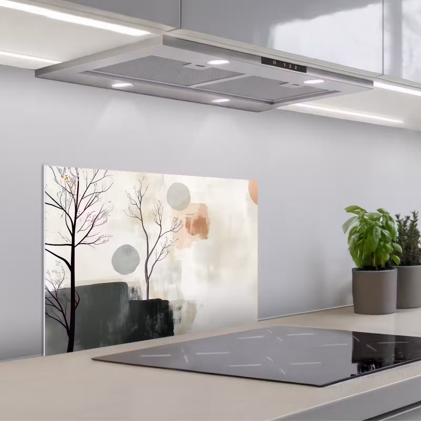 Fond de hotte - Wabi sabi - Beige - Plante — 1